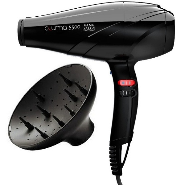 Gama föön Pluma 5500 Oxy-Active, must