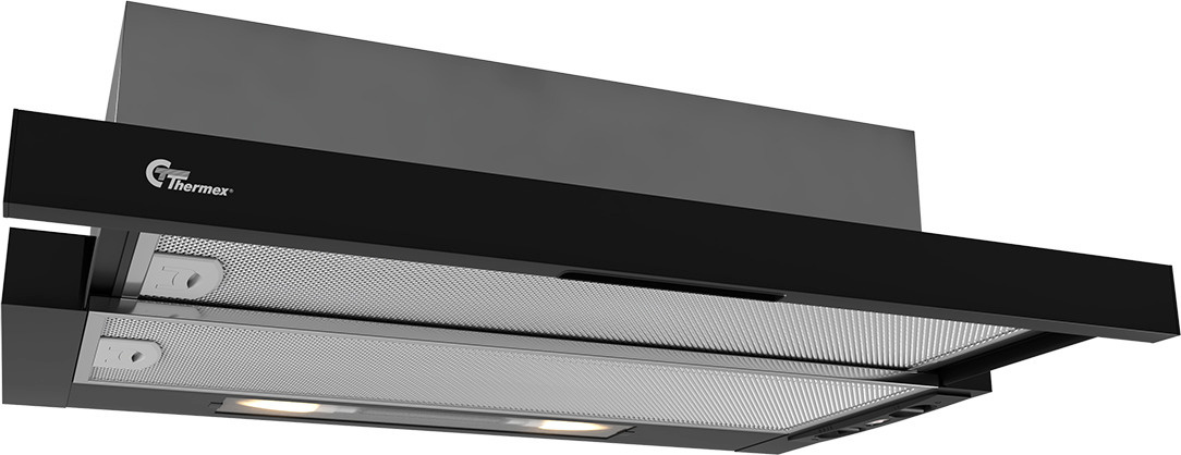 Thermex integreeritud õhupuhasti York III Standard Cooker Hood, 60cm, must