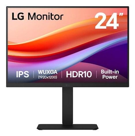 LG monitor 24" 24BA55W-B FHD HDMI DP IPS