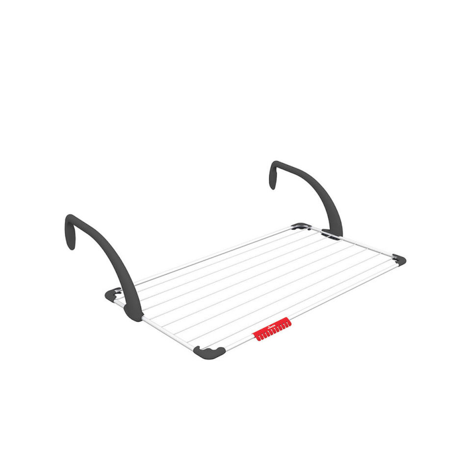 Vileda pesukuivatusrest 157229 Sunset CJ6 Rõdule riputamiseks teras valge Vaik (110x56x28cm) (10 m)