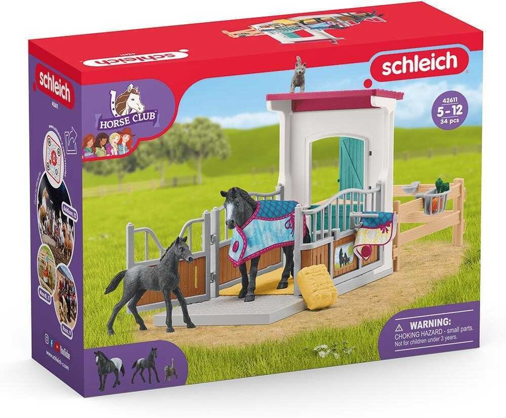 Schleich mängukomplekt Horse Club 42611 Box with Mare and Foal