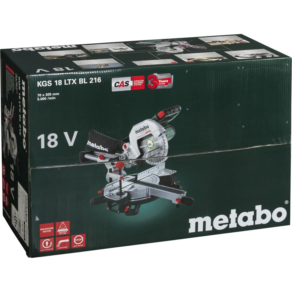 Metabo KGS 18 LTX BL 216 2x 8,0Ah