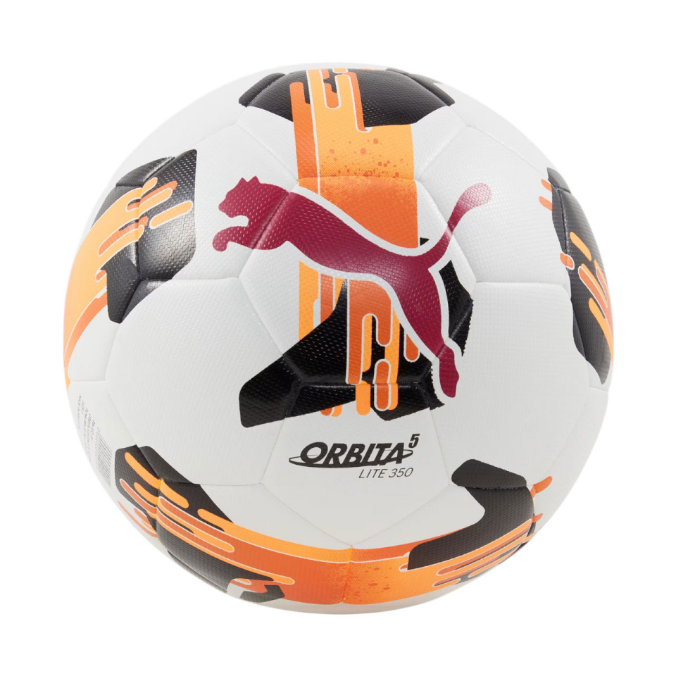 Puma jalgpall Orbita 5 Fusion Lite 350g valge-oranž 84332 01 4