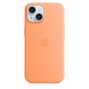 Apple kaitsekest Silicone Case with MagSafe for iPhone 15 Orange Sorbet, oranž