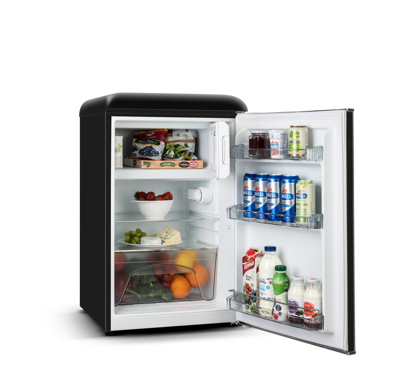 ETA | külmik | ETA253790020E | Energy efficiency class E | Free standing | Larder | Height 90cm | Fridge net capacity 92 L | Freezer net capacity 18 L | 38 dB | must