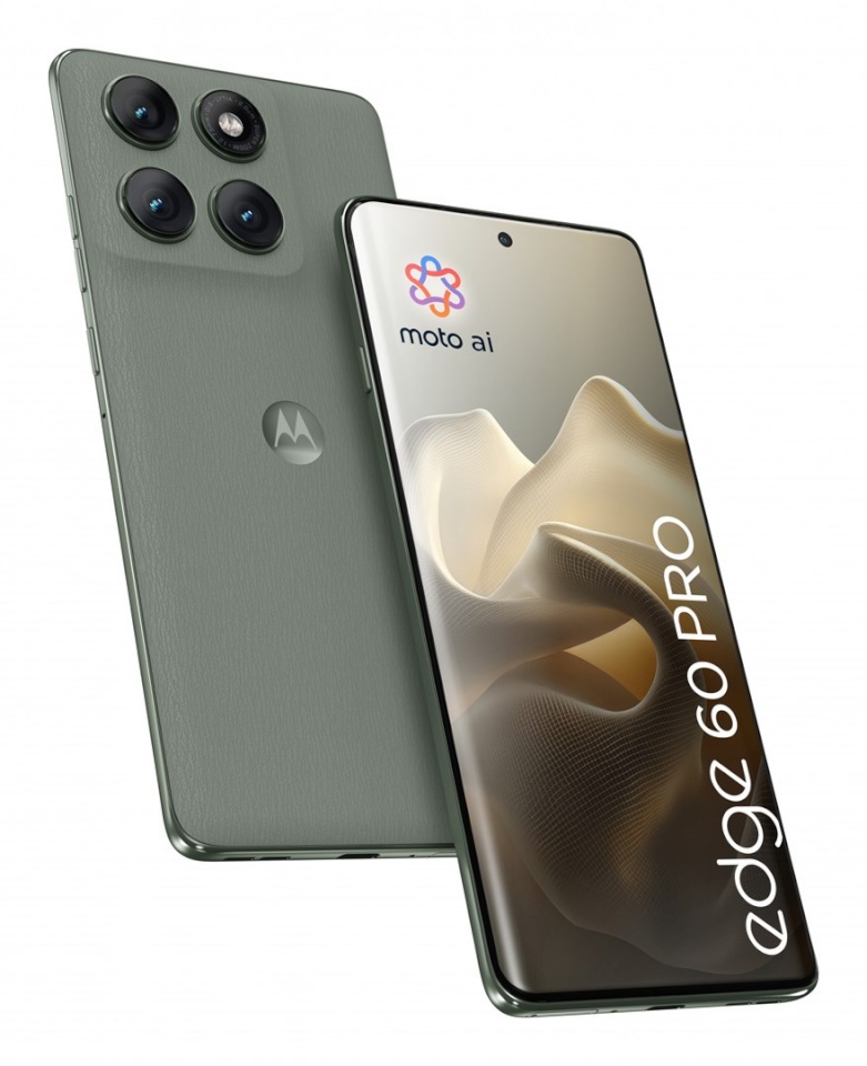 Motorola mobiiltelefon Moto Edge 60 Pro 5G Dual SIM 8/256GB Shadow roheline