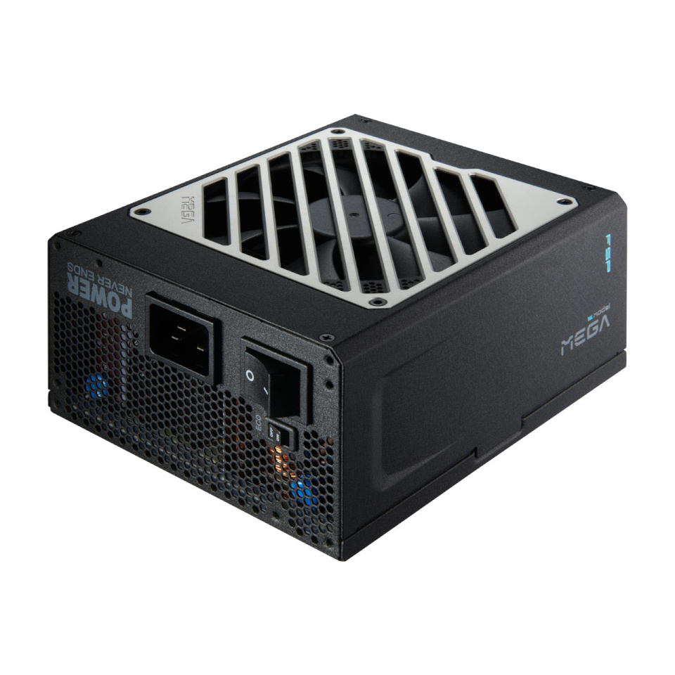 Fortron toiteplokk MEGA TI 1350W (must, 2x 12-Pin High Power GPU, 6x PCIe, Kabelmanagement, 1350 Watt)