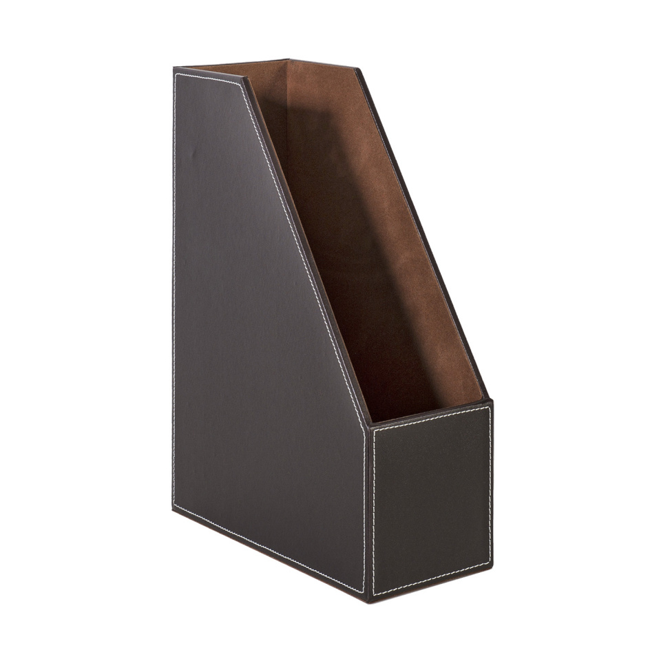 H4Y dokumendihoidja WALTER 10x27xH34cm, tumepruun, kunstnahk