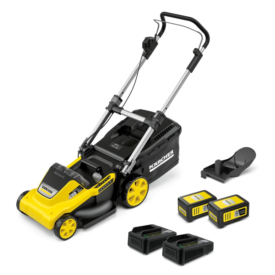 Kärcher muruniiduk LMO 5-18 Dual Set Battery Lawn Mower, must/kollane