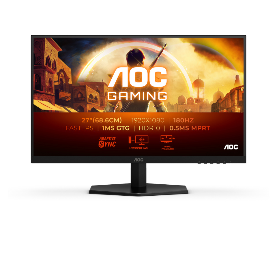 AOC monitor 27G42E - 27" | Fast IPS | Full HD | 0.5ms | 180Hz