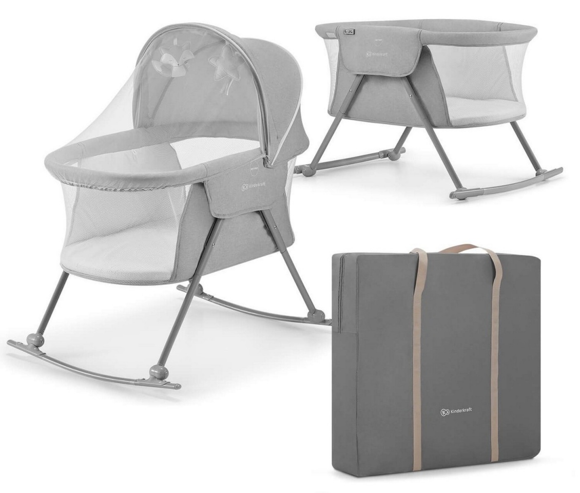 Kinderkraft häll-reisivood LOVI Grey, hall