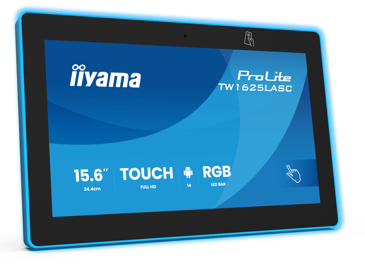 iiyama monitor 34.4cm (15,6") TW1625LASC-B3PNR 16:9 M-Touch IPS