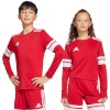 Adidas Teamwear T-särk lastele Squadra 25 Long Sleeve Jersey punane-valge JJ0041 suurus 140cm