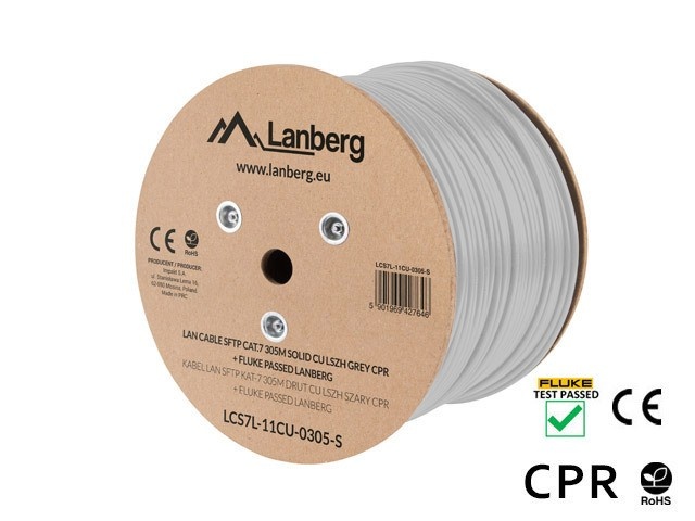 Lanberg võrgukaabel Cable SFTP Cat.7 CU305m wire LCS7L-11CU-0305-S