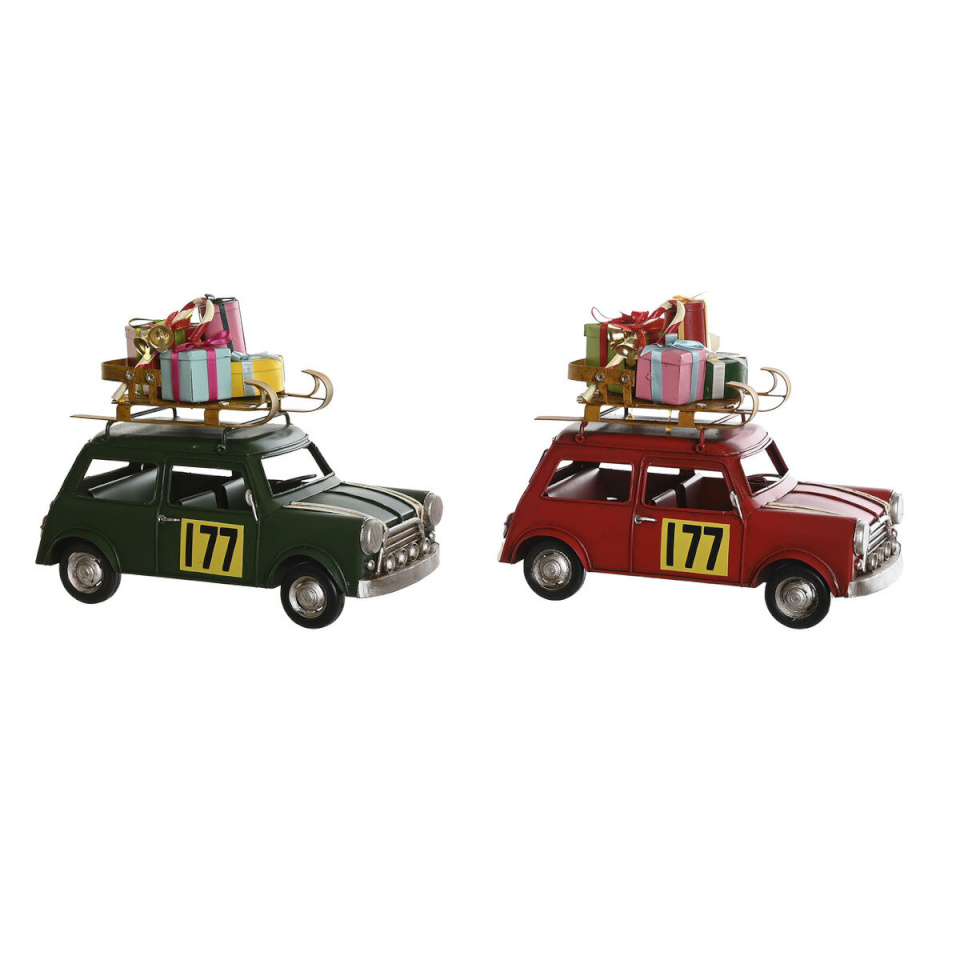 Dkd Home Decor jõuluehe DKD Home Decor punane roheline 25 x 12,5 x 19,5 cm (2 Ühikut)