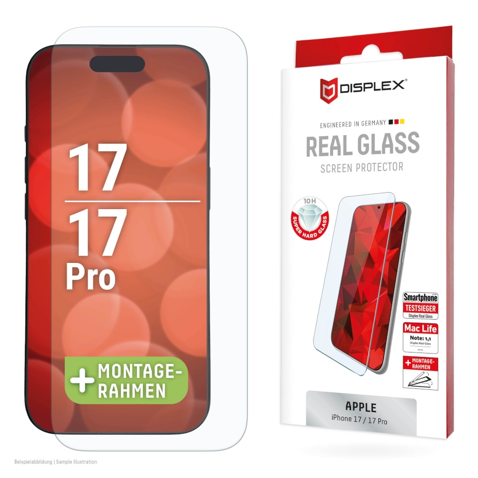 Displex kaitseklaas Apple iPhone 17/17 Pro Real Screen Glass By Transparent