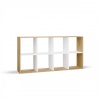 Top E Shop riiul MALAX 2X4 ARTISAN/valge Bookcase