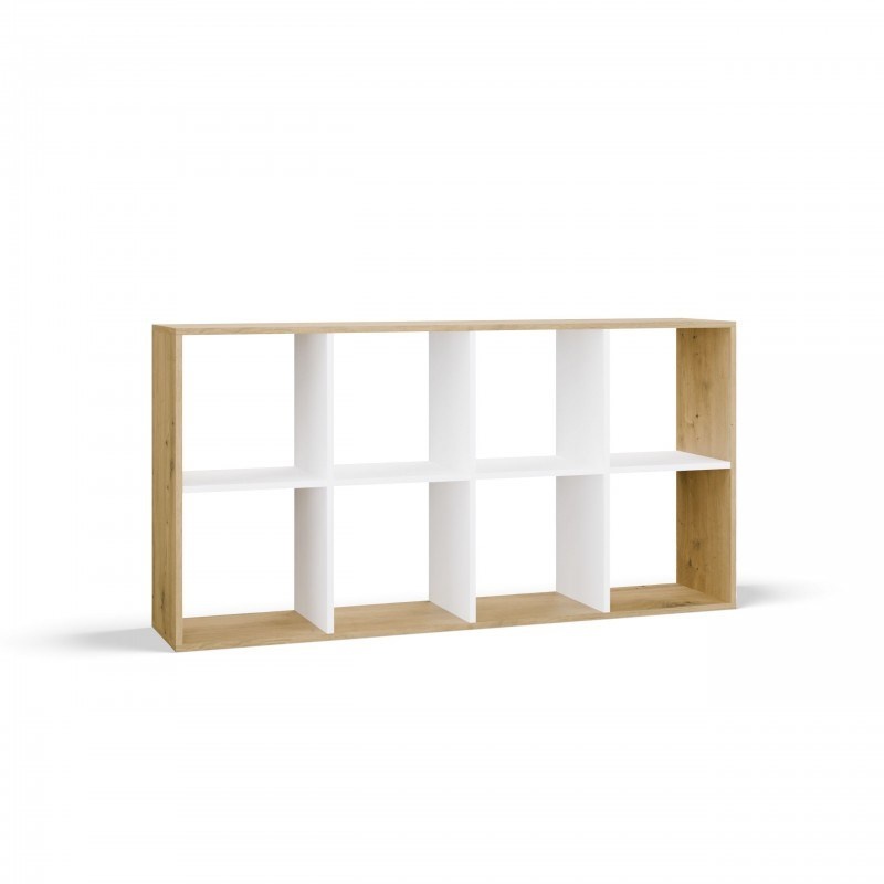 Top E Shop riiul MALAX 2X4 ARTISAN/valge Bookcase