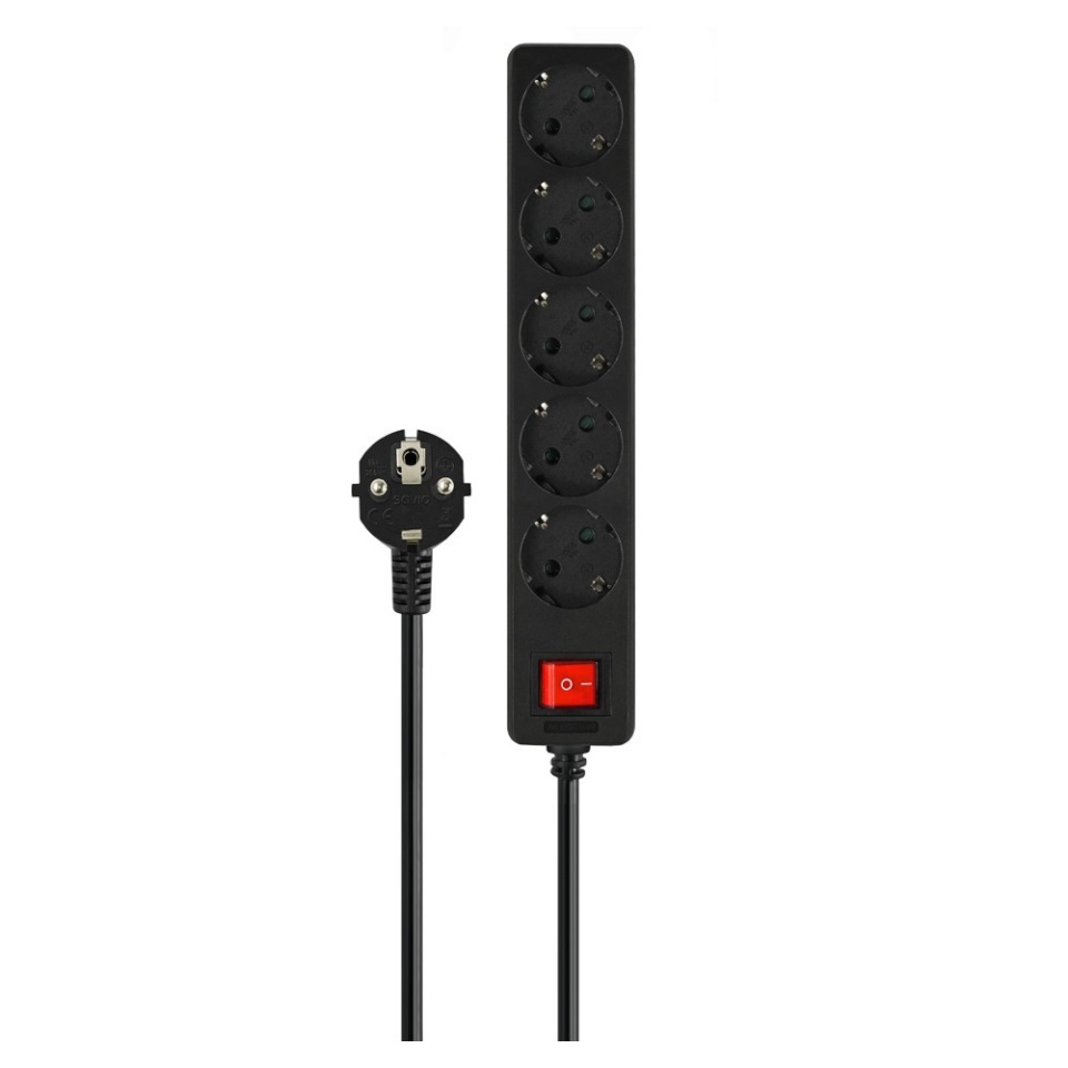 Savio pikendusjuhe Power strip 5-way LZ-01 Schuko