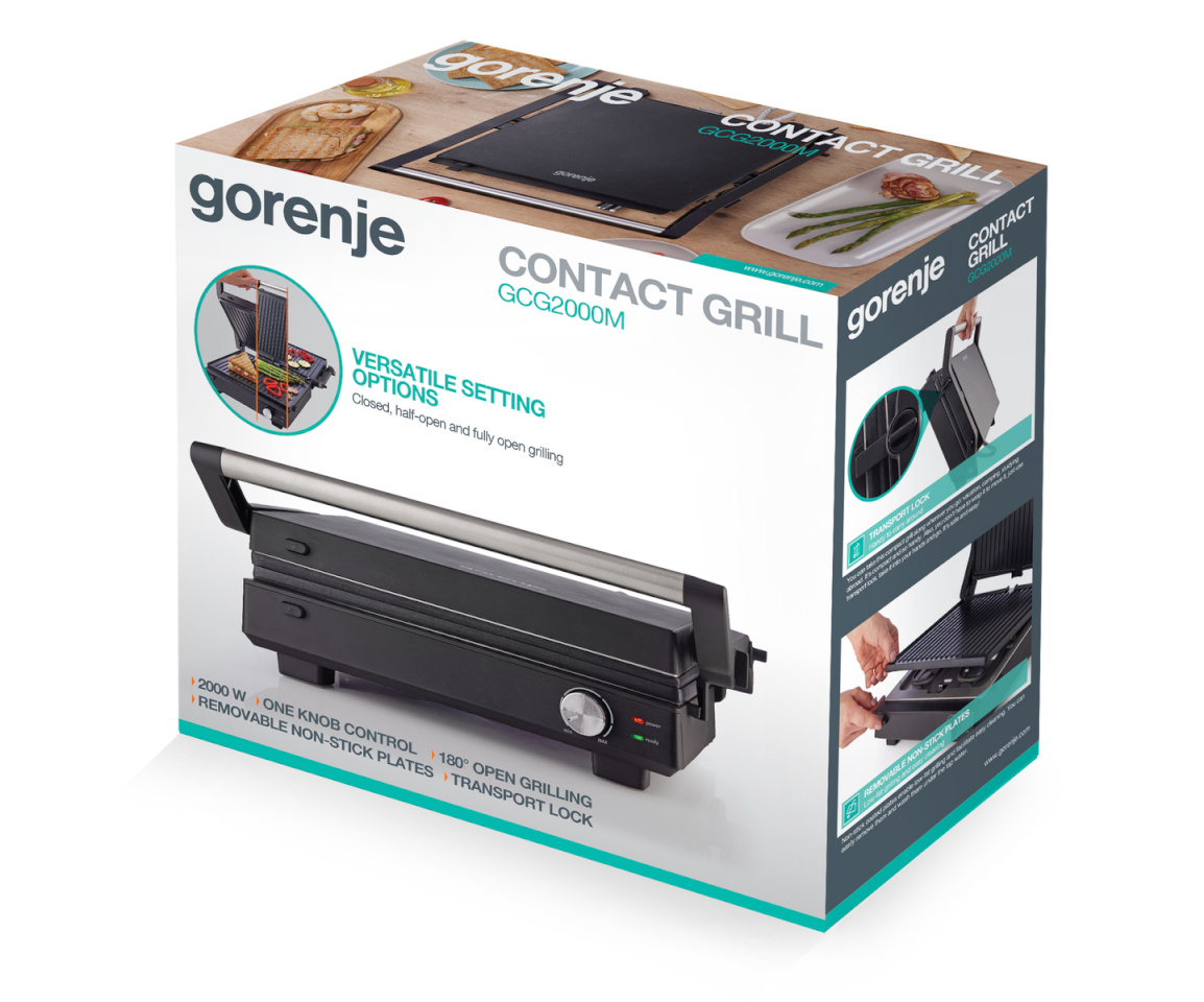Gorenje elektrigrill Multifunctional Grill GCG2000M Grill must