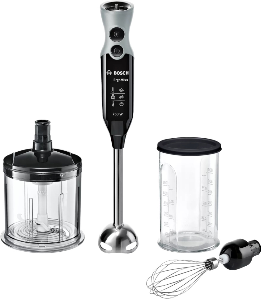 Bosch saumikser MSM67160 ErgoMixx Hand Mixer 750W, must