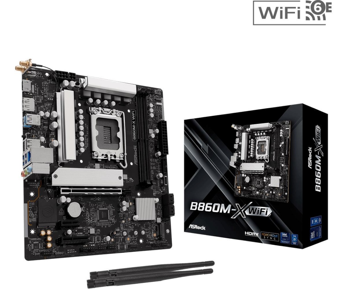 ASRock emaplaat B860M-X WiFi 1851 mATX ,DP DDR5