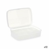 Kinvara kaanega säilituskarp valge läbipaistev Plastmass 21,5x8,5x15cm (12tk)