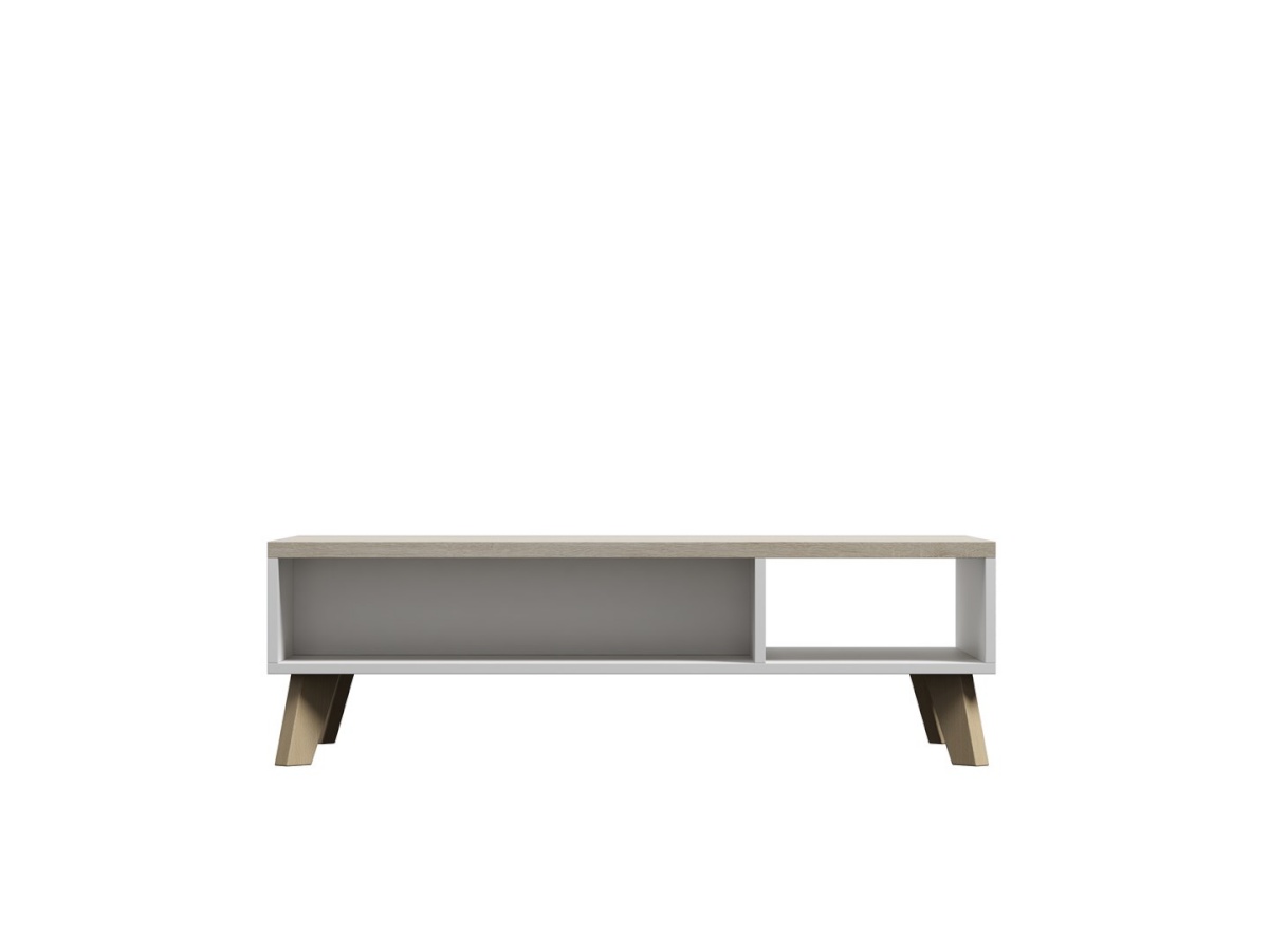 Cama Meble diivanilaud LOTTA 110 coffe table valge/sonoma oak