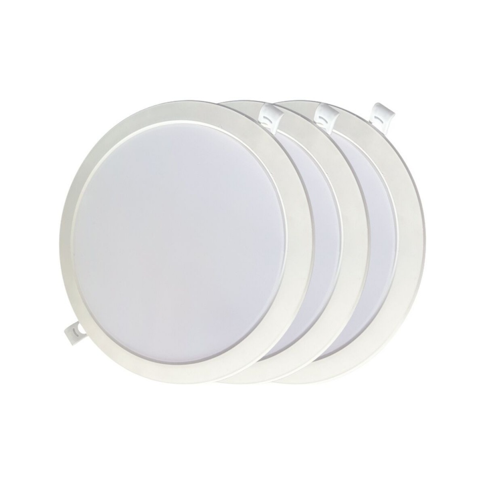 EDM süvistatav valgusti LED Allvalgusti 31568 18 W Ø 22x3,2cm 3tk (4000 K)