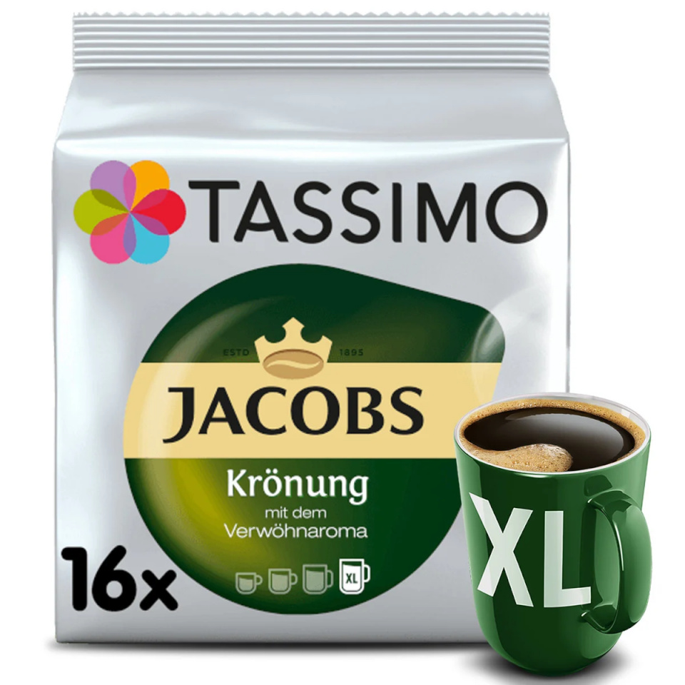 Tassimo kohvikapslid Jacobs Krönung XL, 16tk