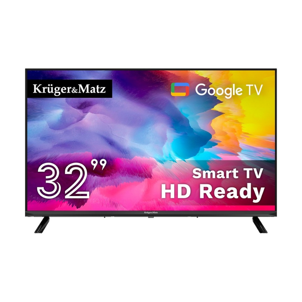 Kruger & Matz televiisor Krüger&Matz KM0232-G TV 81.3 cm (32") HD Smart TV Wi-Fi must