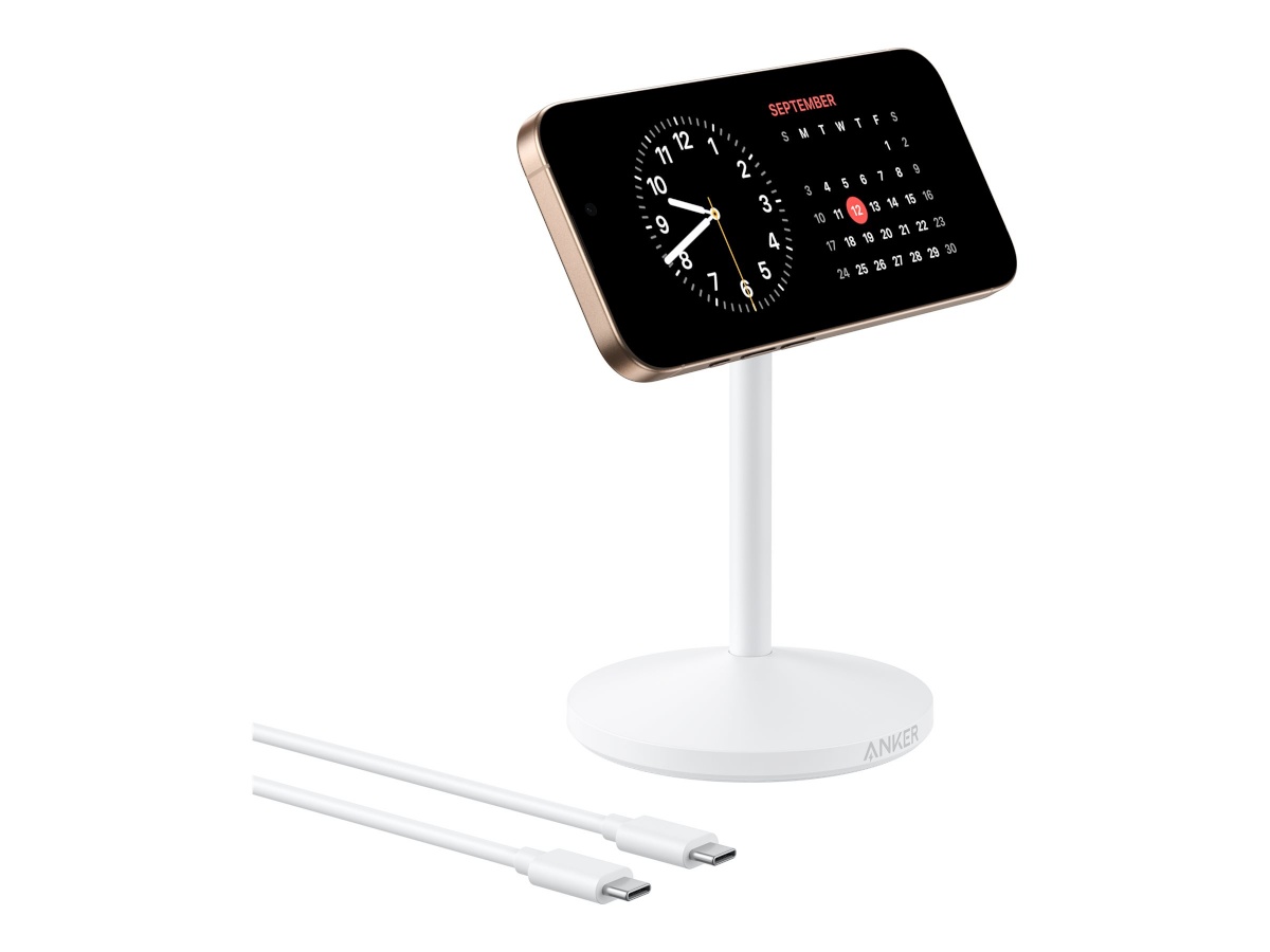 Anker MagGo Wireless Charger Single Stand valge