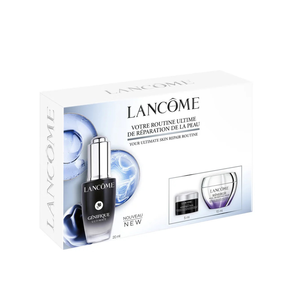 Lancôme komplekt Genifique Ultimate Serum 20ml + Rénergie H.P.N. 300-Peptide Day Cream 15ml + Advanced Genifique Yeux Eye Cream 5ml, naistele