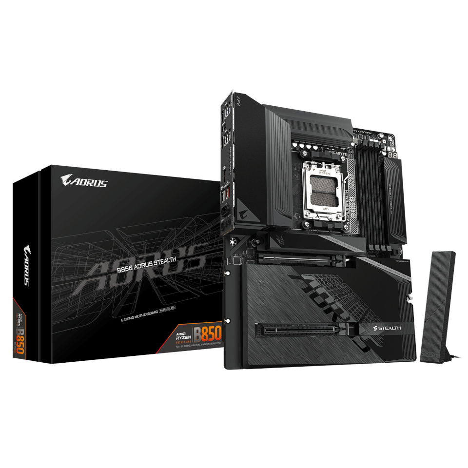 Gigabyte emaplaat B850 AORUS STEALTH (B850,AM5,ATX,DDR5)