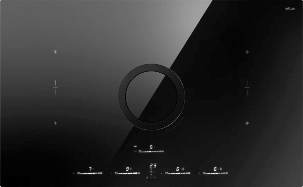 Elica õhupuhastiga integreeritav pliidiplaat NIKOLATESLA SWITCH GLOW EVO BL/A/83 Hob and Hood (2in1), must