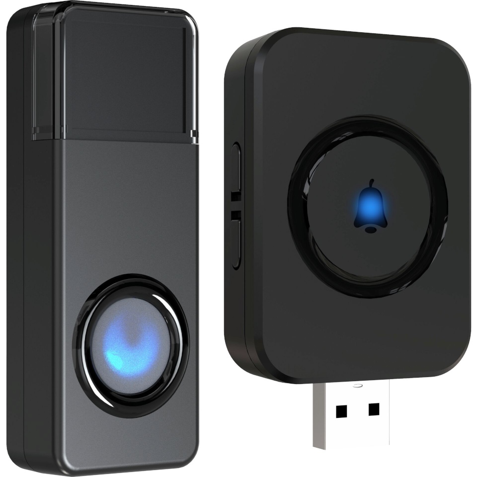 REV uksekell Orchestra Wireless Doorbell for USB Socket, must