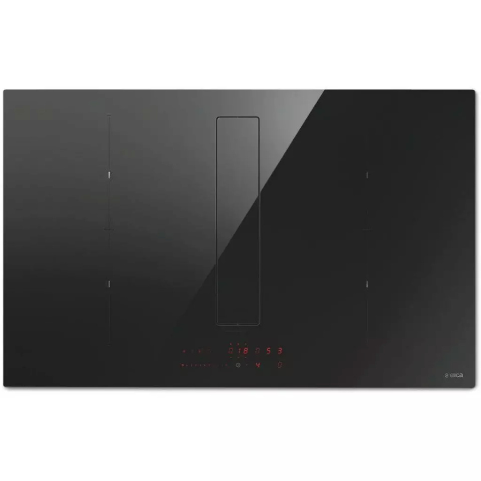 Elica õhupuhastiga integreeritav pliidiplaat NIKOLATESLA FIT XL BACK EXIT BL/F/83 Hob and Hood (2in1), must