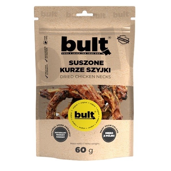 Bult maius koerale Dried Chicken Necks, 60g