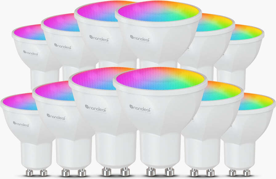 Nanoleaf nutipirn Essentials Matter Wi-Fi GU10 Smart Bulb, 12tk
