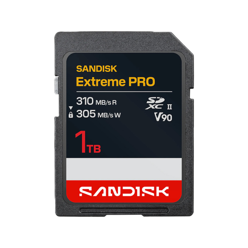 SanDisk 1 TB SDXC Extreme PRO R310MB/s W305MB/s, UHS-II V90, mälukaart
