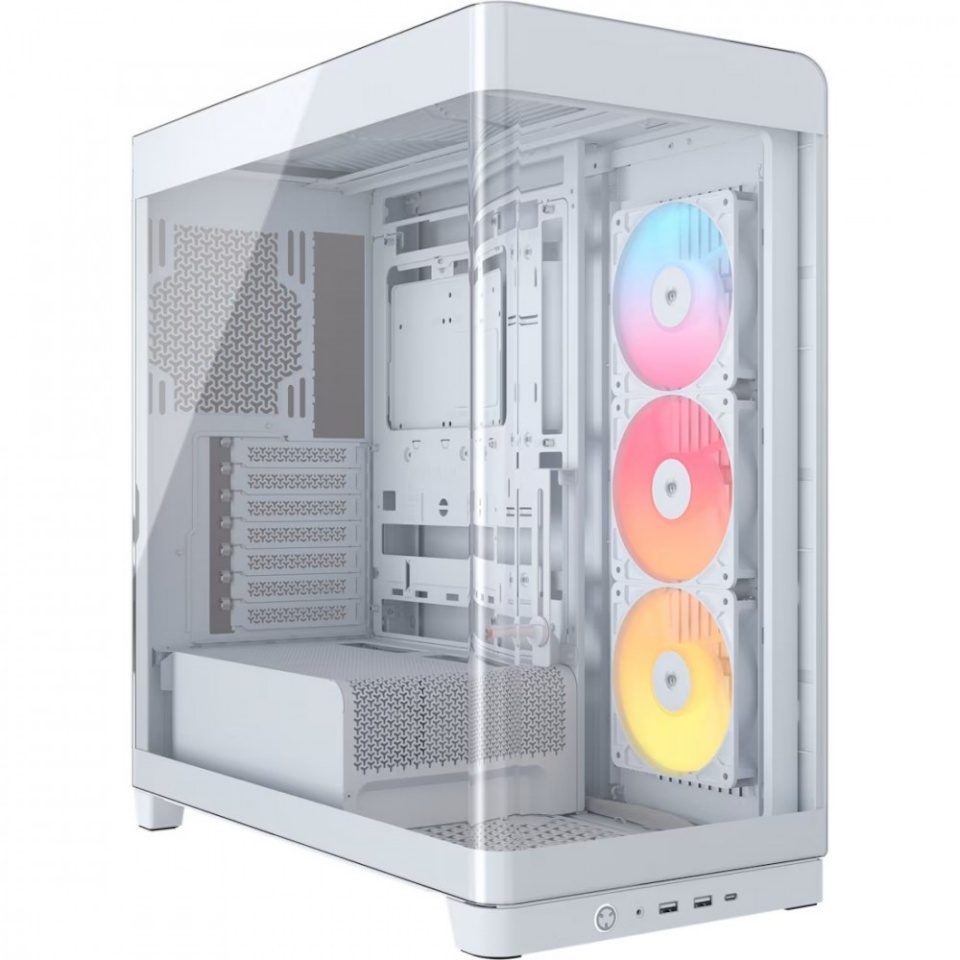 Corsair korpus Midi 4500X RS ARGB Tempered Glass valge
