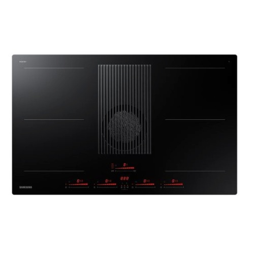 Samsung Õhupuhastiga Pliidiplaat Samsung, 80 cm, flex keeduala, keraamiline, must