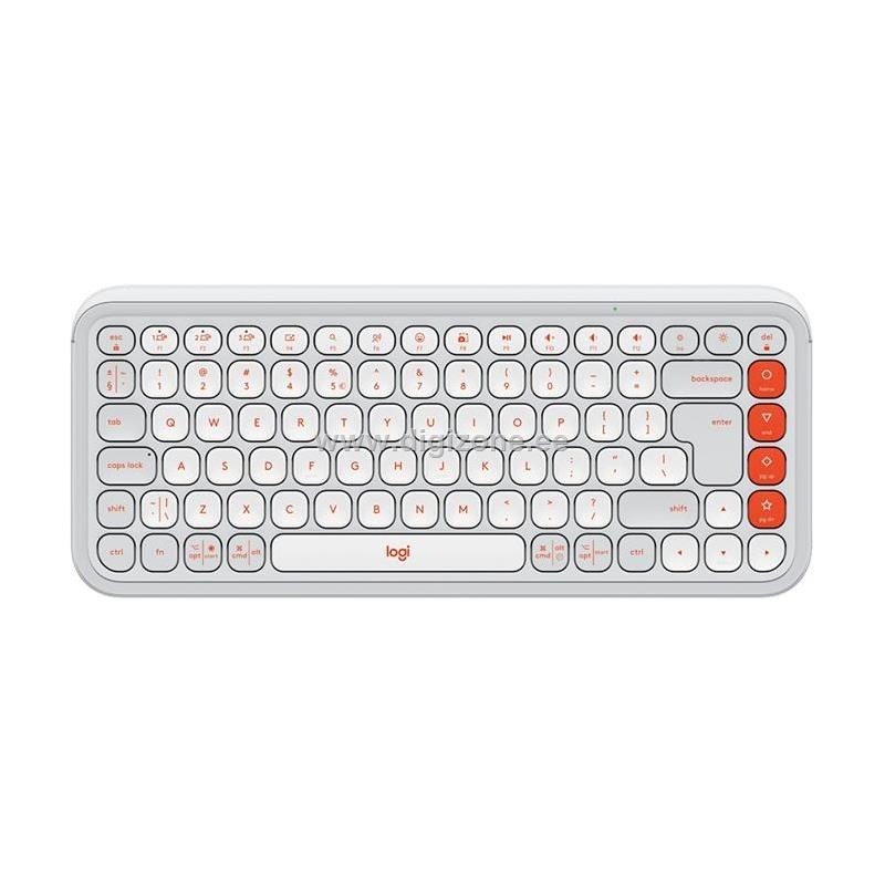Logitech klaviatuur Pop Icon Keys US (W), valge