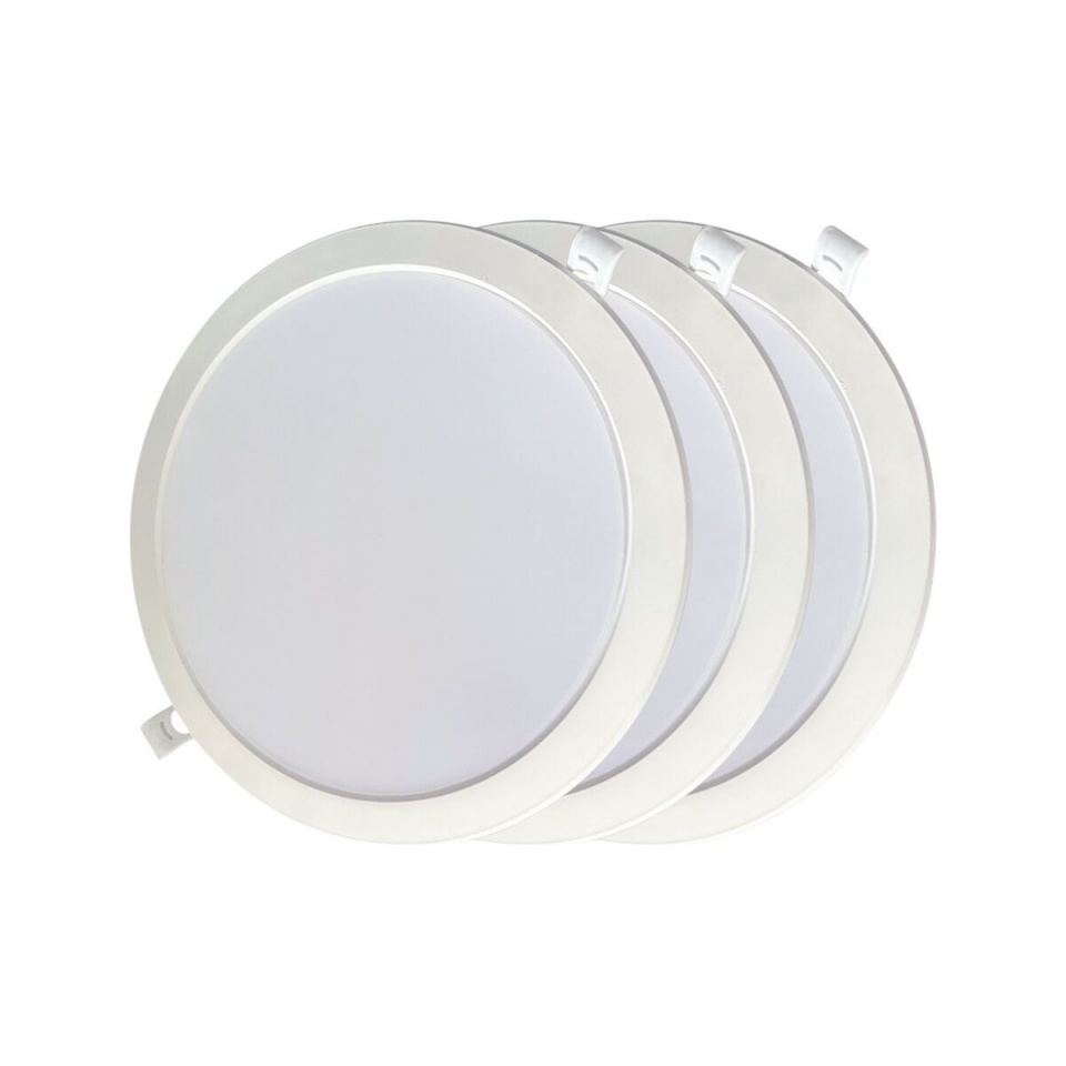 EDM süvistatav valgusti LED Allvalgusti 31567 18 W Ø 22x3,2cm 3tk (6400 K)