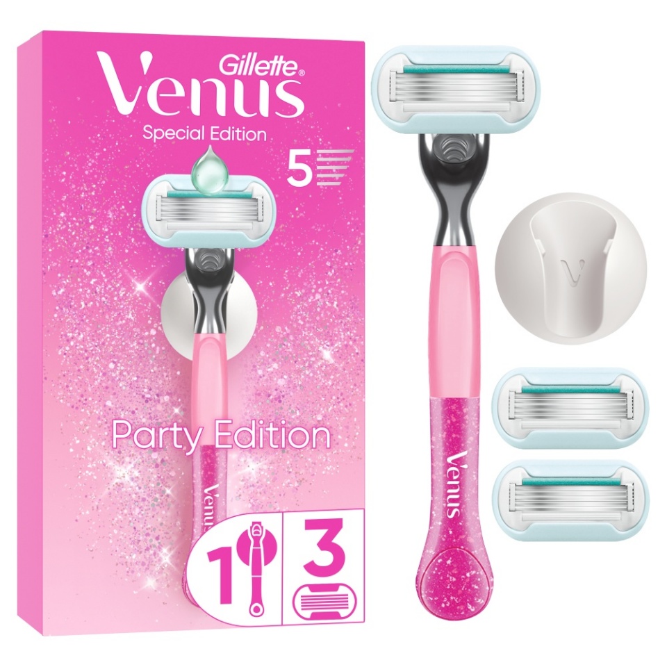 Gillette raseerija Venus Party Edition, roosa
