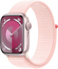 Apple Watch Series 9 GPS 41mm Pink Aluminium Case with Pink Sport Loop