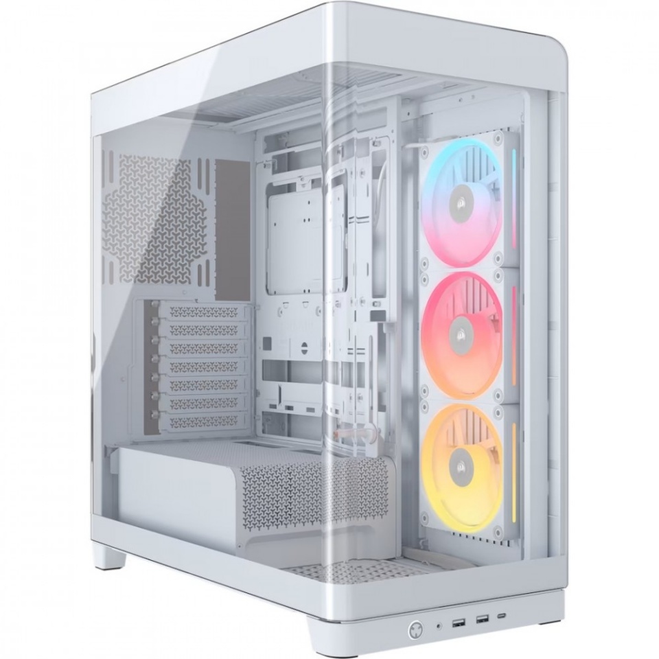 Corsair korpus Midi 4500X LX RGB Tempered Glass valge