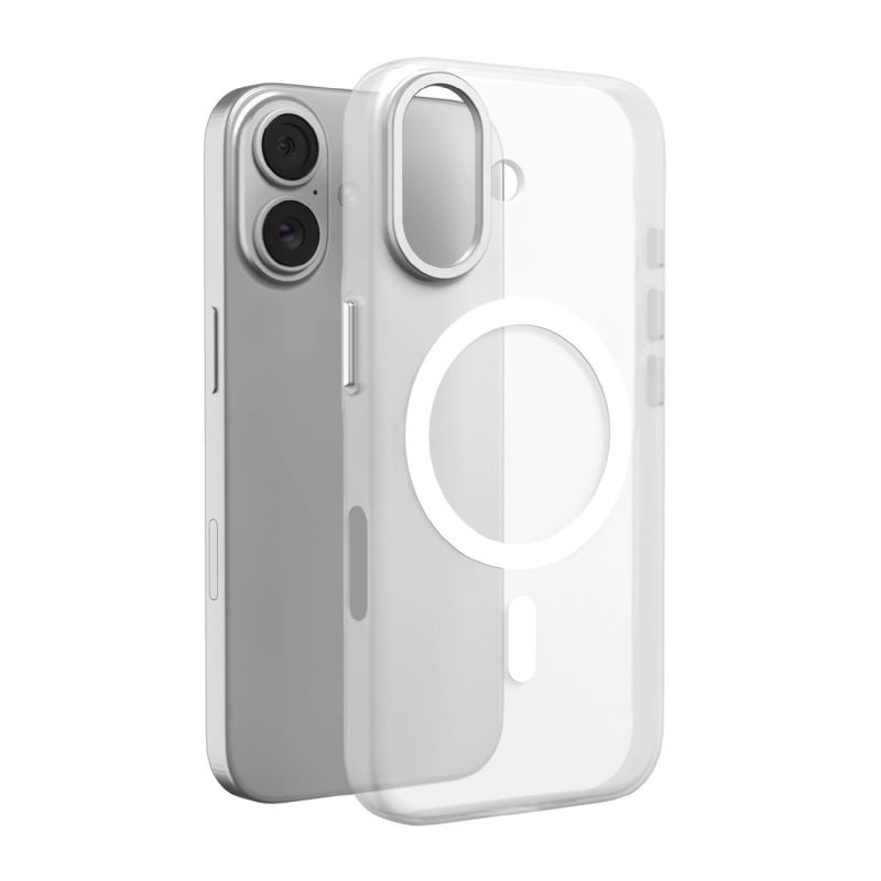 Puro Lightfeel iPhone 17 Case Compatible with MagSafe - Clear and White / iPhone 17