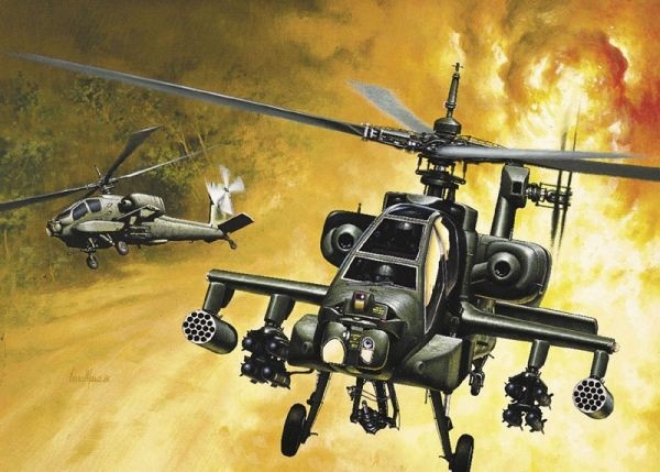 Italeri liimitav mudel AH-64A Apache