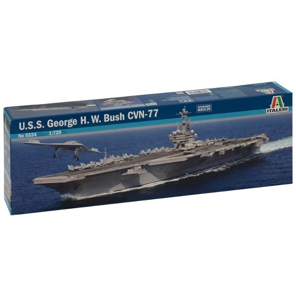 Italeri mudellaev U.S.S. George H.W.Bush CVN77